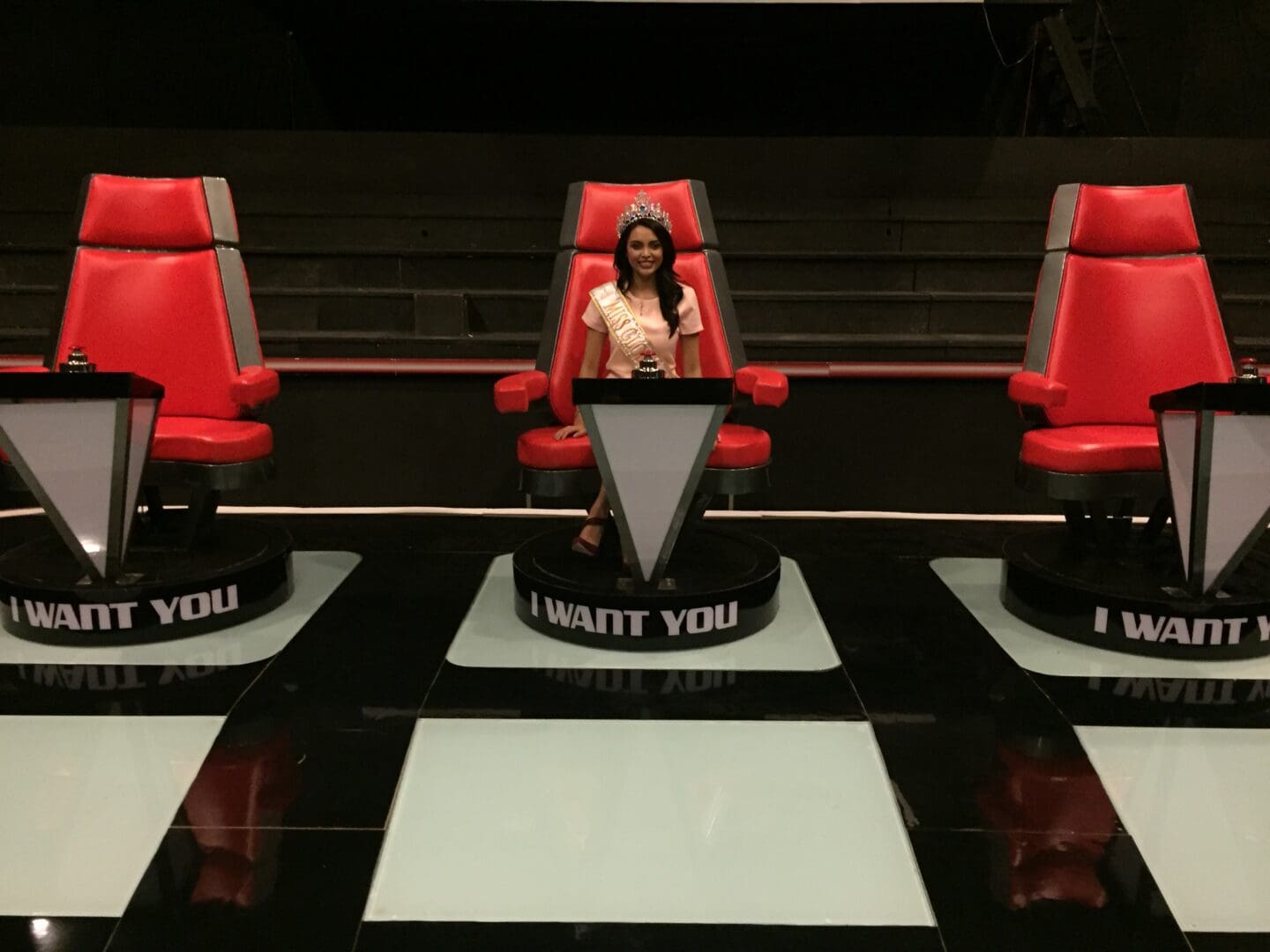 Miss Global 2016 in The Voice Studio